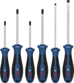 Bosch 스크루드라이버 세트 PH/PZ/SL, 크롬 바나듐 샤프트.