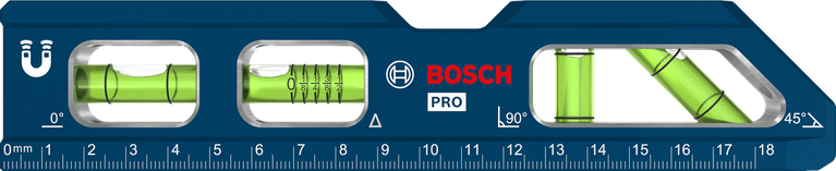 Bosch PRO 빌렛 어뢰형 수평계 200mm (자석 받침대 포함).