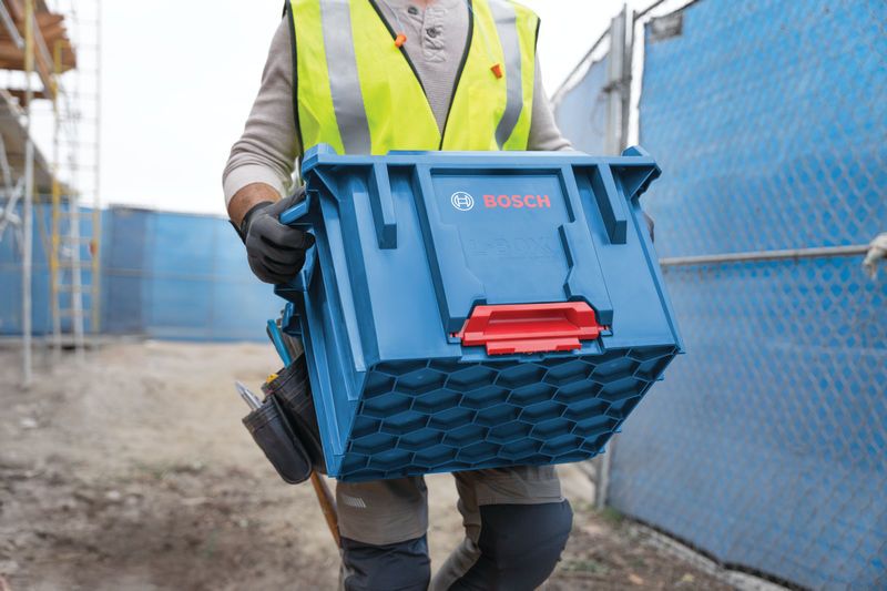 Bosch L-BOXX 건설용 상자 운반 케이스 시스템.