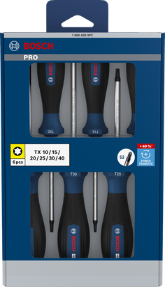 PRO Torx 스크류 드라이버 세트, 6PCS
