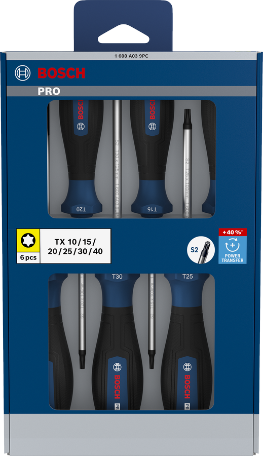 PRO Torx 스크류 드라이버 세트, 6PCS