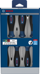 Bosch PRO 스크루드라이버 세트 PH/PZ/SL 6개입 (S2 샤프트 포함).