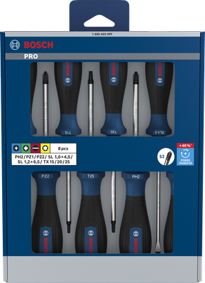 PRO PH/PZ/SL/TX 스크류 드라이버 세트, 6PCS