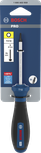 인체공학적 손잡이가 있는 Bosch PRO TX10 x 75mm 스크루드라이버.