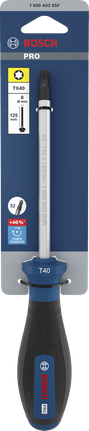 인체공학적 손잡이가 있는 Bosch PRO TX40 x 125 mm 스크루드라이버.