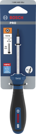 인체공학적 손잡이가 있는 Bosch PRO 스크루드라이버 TH10 x 75 mm.