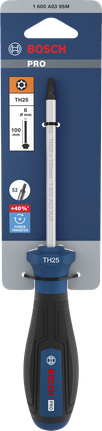 인체공학적 손잡이가 장착된 Bosch PRO TH25 x 100 mm 스크루드라이버.