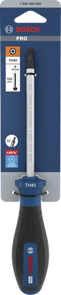 인체공학적 손잡이가 있는 Bosch PRO 스크루드라이버 TH40 x 125 mm.