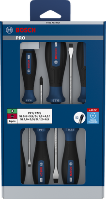 PRO PZ/SL 스크류 드라이버 세트, 6PCS