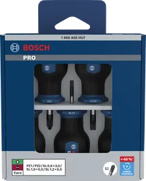Bosch PRO 스터비 스크루드라이버 세트 5개입 (S2 샤프트).