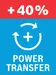 전력 전달률 40%.