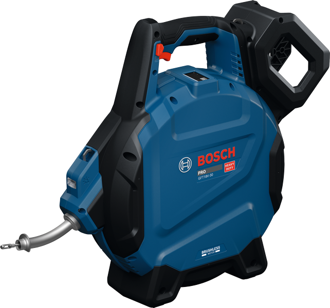 Bosch GFT18V-30 배수구 청소기 (브러시리스 모터 탑재).