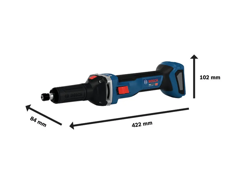 Bosch GGS18V-28LS 무선 직선형 그라인더.