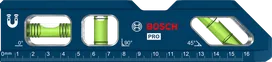 Bosch PRO 빌렛 어뢰형 수평계 180mm (자석 받침대 포함).