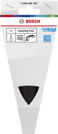 Bosch 샌딩 핑거 패드는 오래도록 정밀한 샌딩 작업에 사용할 수 있습니다.