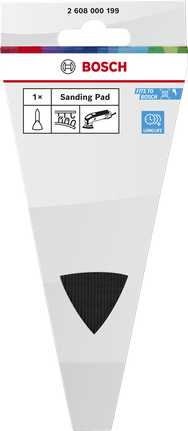 Bosch 샌딩 핑거 패드는 오래도록 정밀한 샌딩 작업을 가능하게 합니다.