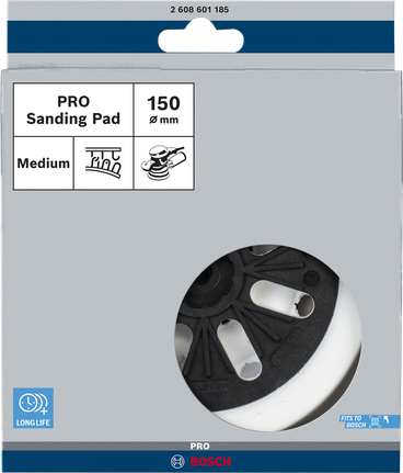 Bosch PRO 샌딩 패드 (중간 경도, 150mm)