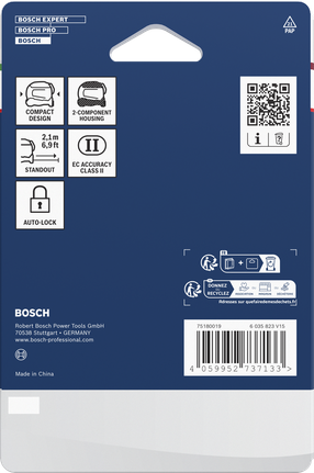 Bosch 5m 자동 잠금 줄자, 컴팩트한 디자인.