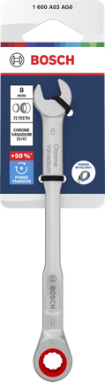 Bosch 8mm 라쳇식 복합 렌치 (크롬 바나듐 재질).