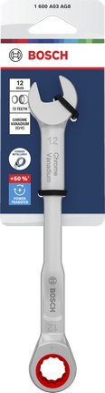 Bosch 12mm 크롬 바나듐 라쳇 복합 렌치.