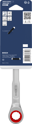 Bosch 라쳇식 복합 렌치 17mm 크롬 바나듐 재질.