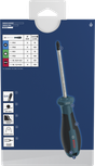 Bosch PH/PZ/SL 스크루드라이버 세트 6개입 (크롬 바나듐 샤프트).