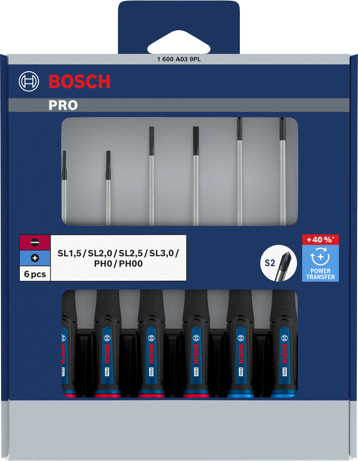 PRO Precision PH/SL 스크류드라이버 세트, 6개