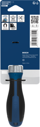 자석 팁이 있는 Bosch 비트 라쳇 스크루드라이버.
