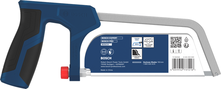 인체공학적 손잡이가 장착된 Bosch 150mm 톱.