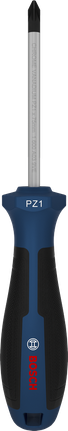인체공학적 손잡이가 있는 Bosch PZ1 x 75mm 스크루드라이버.