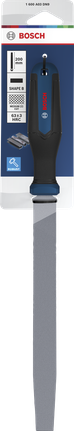 인체공학적 손잡이가 있는 Bosch 200mm B형 평줄.