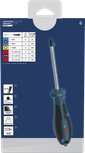 Bosch PH/TX/SL 스크루드라이버 세트 6개입 (크롬 바나듐 샤프트).