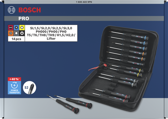 PRO Precision PH/SL/TX/TH/H 스크류드라이버 세트, 14개