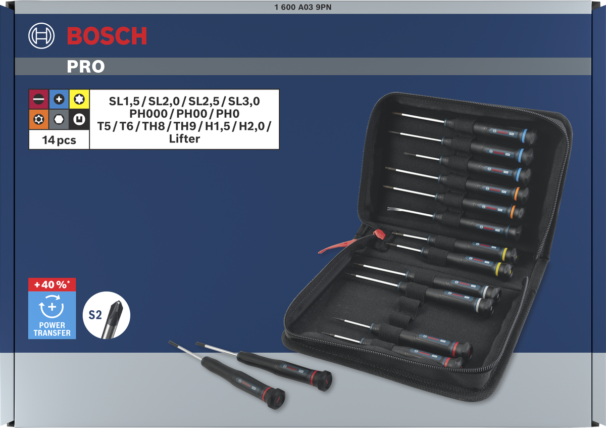 PRO Precision PH/SL/TX/TH/H 스크류드라이버 세트, 14개