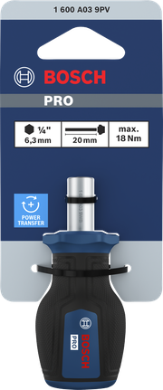 Bosch PRO 스터비 비트 스크루드라이버 (20mm 샤프트).