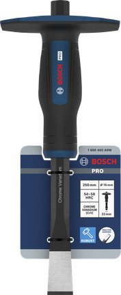 Bosch PRO 석재용 평끌 250mm 크롬 바나듐 재질.