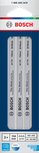 Bosch 150mm 24TPI 바이메탈 톱날, 3개입.