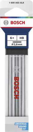 Bosch HB 2.8mm 연필심 리필 6개입.