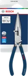 Bosch 롱노즈 플라이어 180mm, 미끄럼 방지 코팅 손잡이.