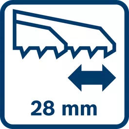 Stroke length 28 mm