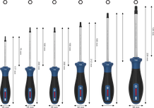 Bosch PRO 스크루드라이버 세트 TX 6개입 (S2 샤프트 포함).