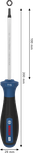 Bosch PRO TX15 스크루드라이버 (100mm 날 포함).