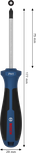 인체공학적 손잡이가 있는 Bosch PH1 x 75mm 스크루드라이버.