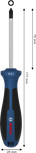 인체공학적 손잡이가 있는 Bosch PZ1 x 75mm 스크루드라이버.