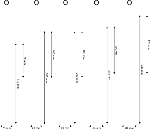 Bosch TX 5피스 스크루드라이버 세트 (크롬 바나듐 샤프트).