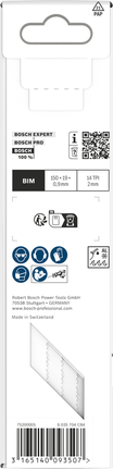 Bosch S 922 BF BIM 금속 절단 날 150mm 5개입.