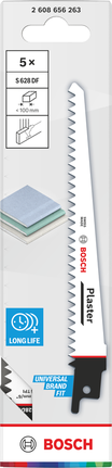 Bosch S628DF 석고 미장용 블레이드 팩, BIM 설계로 긴 수명 보장.