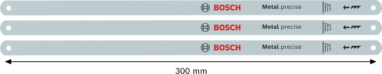 정밀한 금속 절단을 위한 Bosch 300mm 톱날 세트.