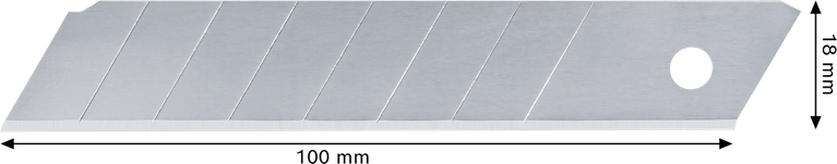 Bosch 스냅오프 나이프 블레이드 100mm, SK5 스틸 재질.