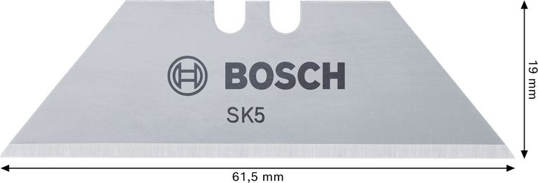 Bosch 사다리꼴 칼날, SK5 강철, 61.5mm, 접이식 나이프용.